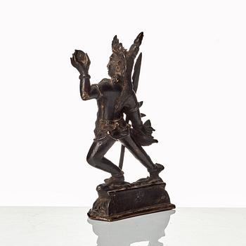 A bronze dakini, Tibet, late 19th Century/circa 1900.