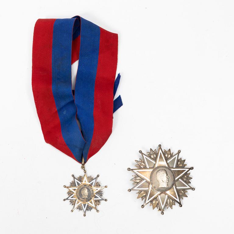 Bernardo O'Higgins Order, Chile Collar and star for Grand Officer.