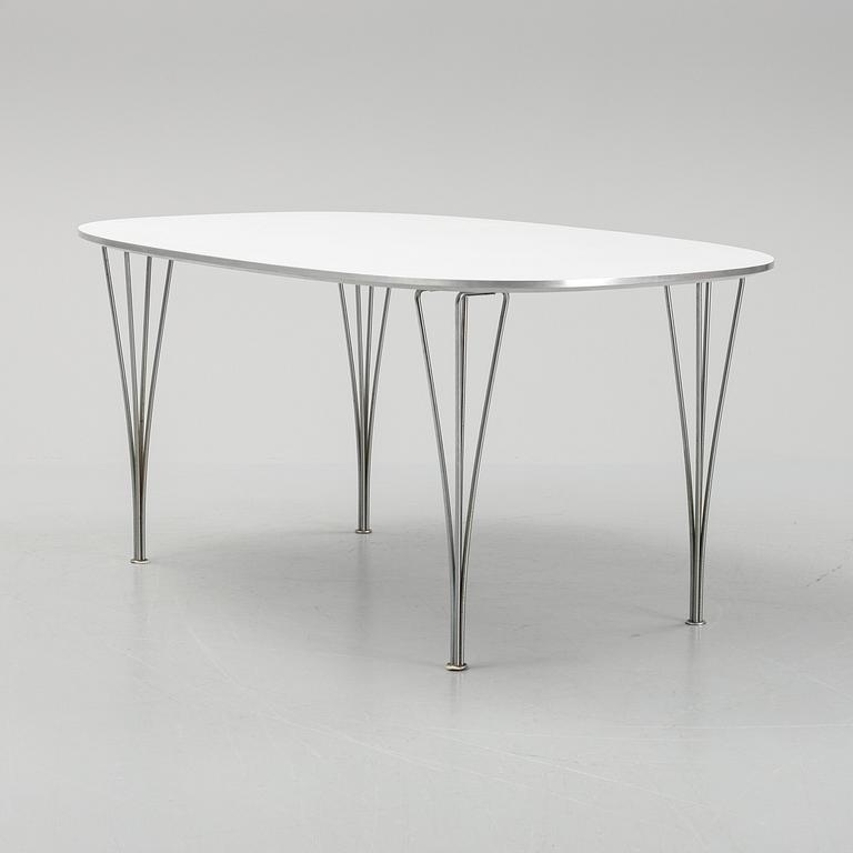 Bruno Mathsson & Piet Hein, bord, "Superelips", Fritz Hansen, Danmark.