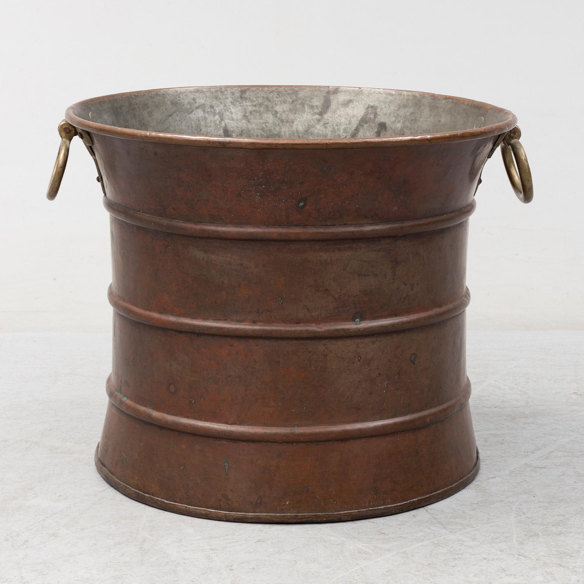 a copper tub from around 1900.
