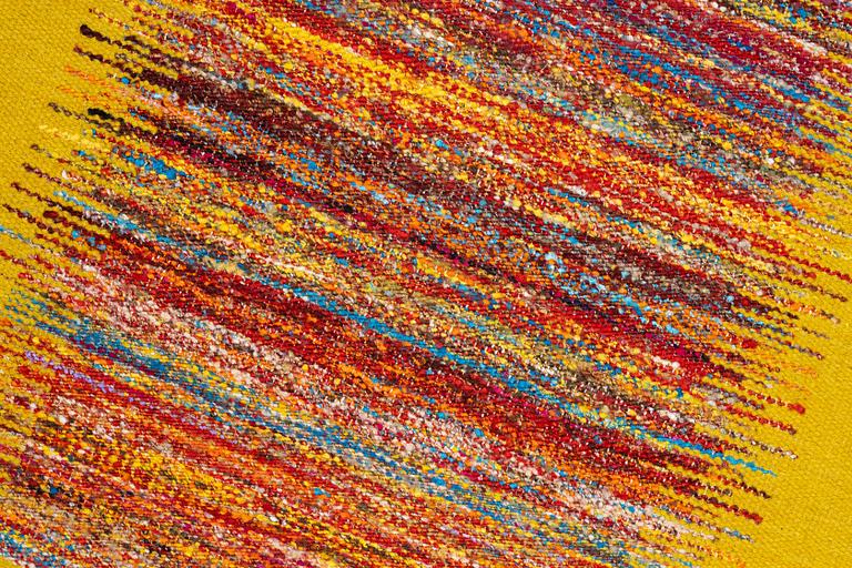 A flat-woven carpet, approx. 298 x 214 cm.