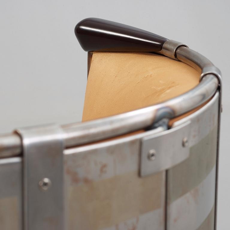Mats Theselius, an 'Älgskinnsfåtöljen' easy chair by Källemo, Sweden, post 1991.
