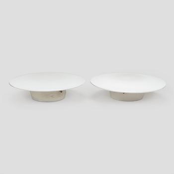 Arne Jacobsen, ceiling lamps/wall lamps, a pair, "AJ-Eklipta", Louis Poulsen, Denmark.