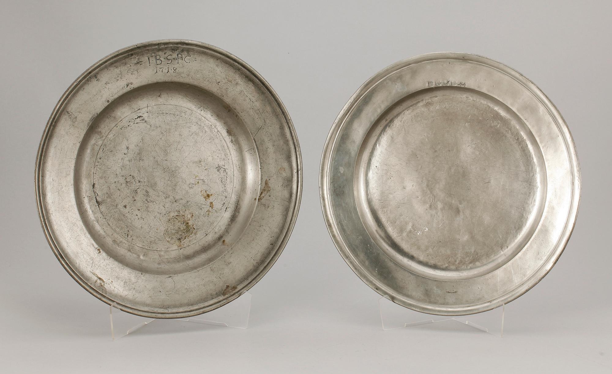 FAT, 2 st, tenn, Nils Eric Justelius, Eksjö, 1836.