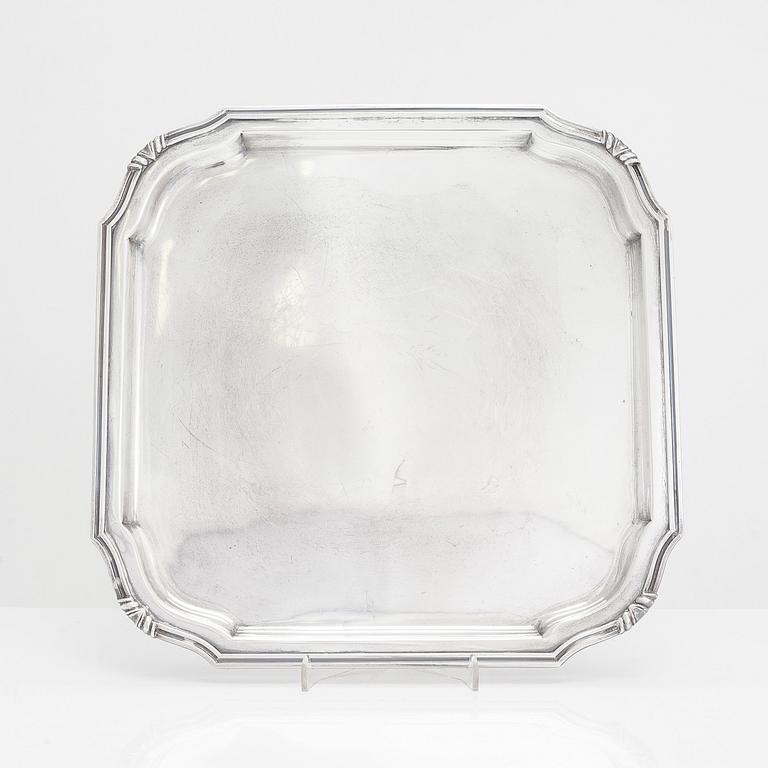 Salver, sterling silver, Amsterdam, Holland 1955.