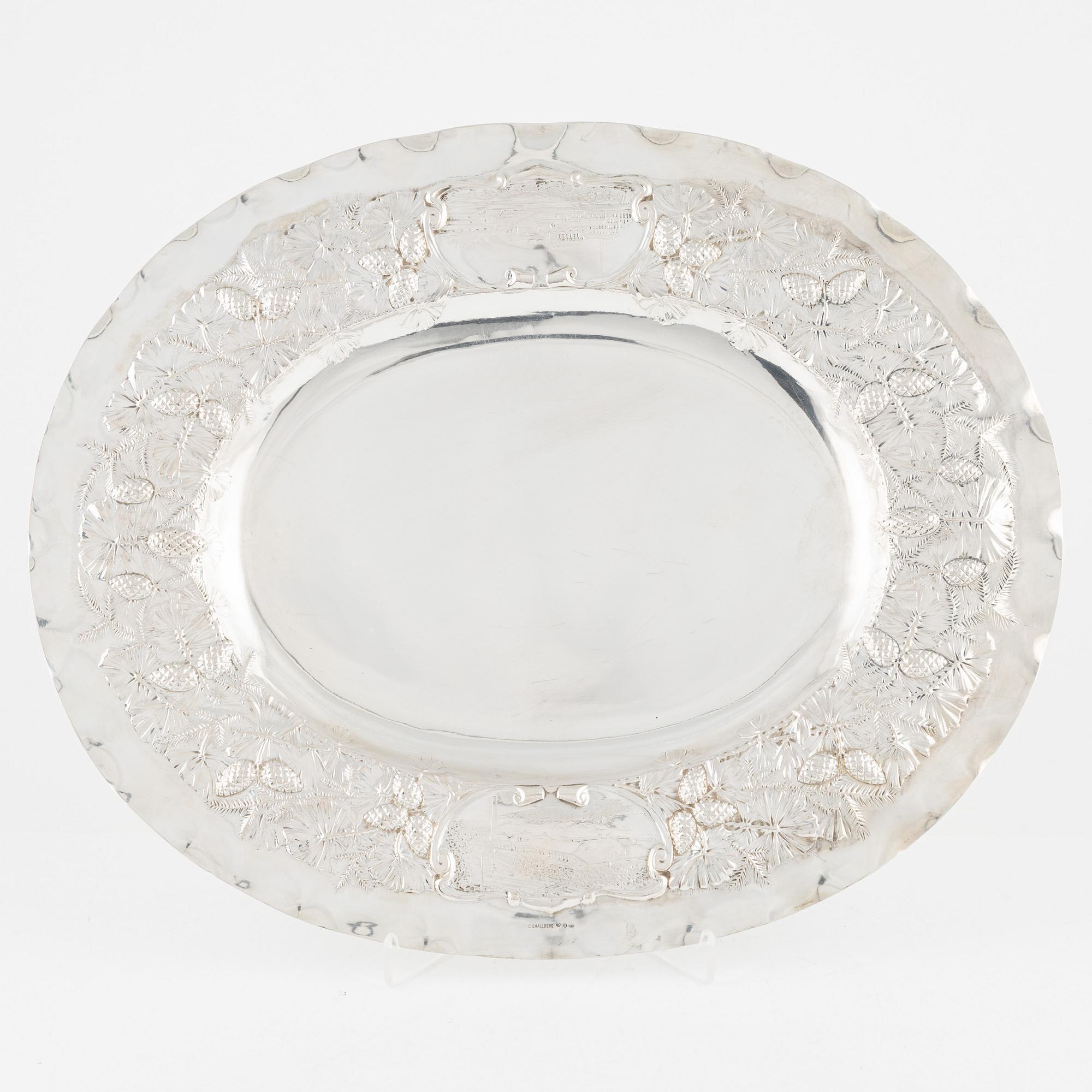 Presenterfat, CG Hallberg, Stockholm, 1909.