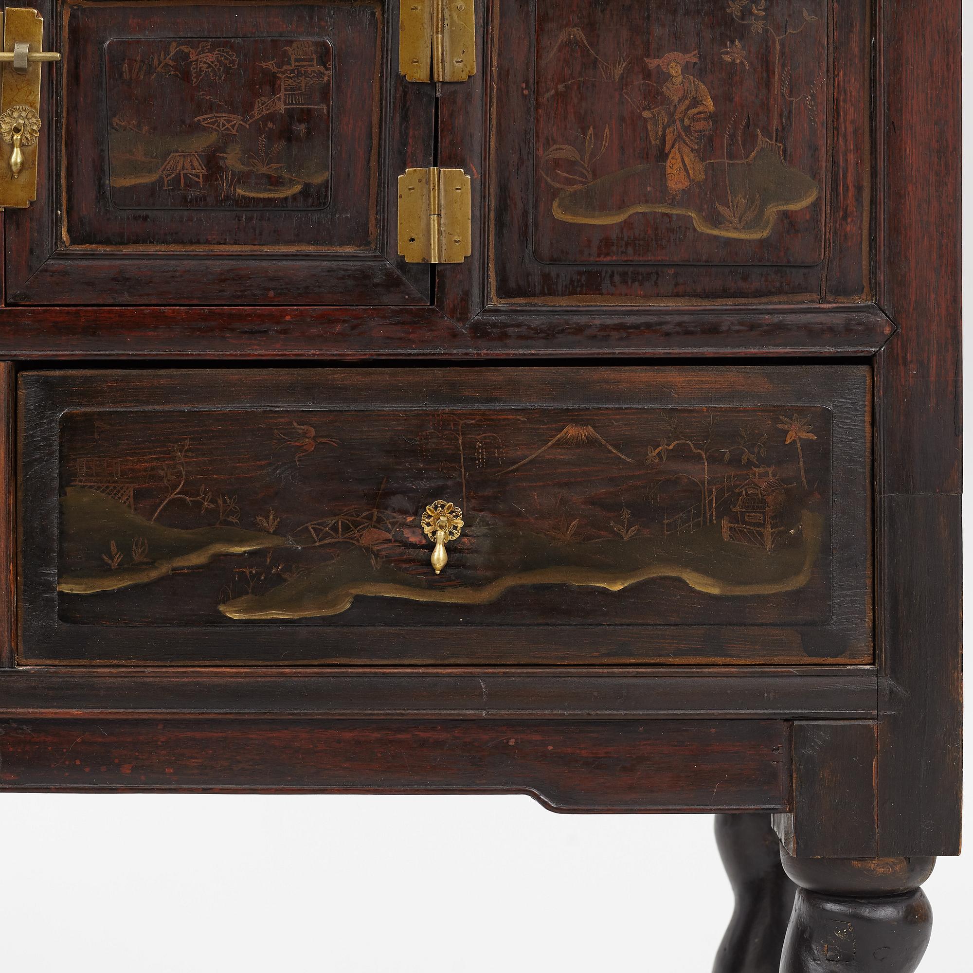 A cabinet, China, late Qing dynasty 19th and Europe, 19th/20th century.