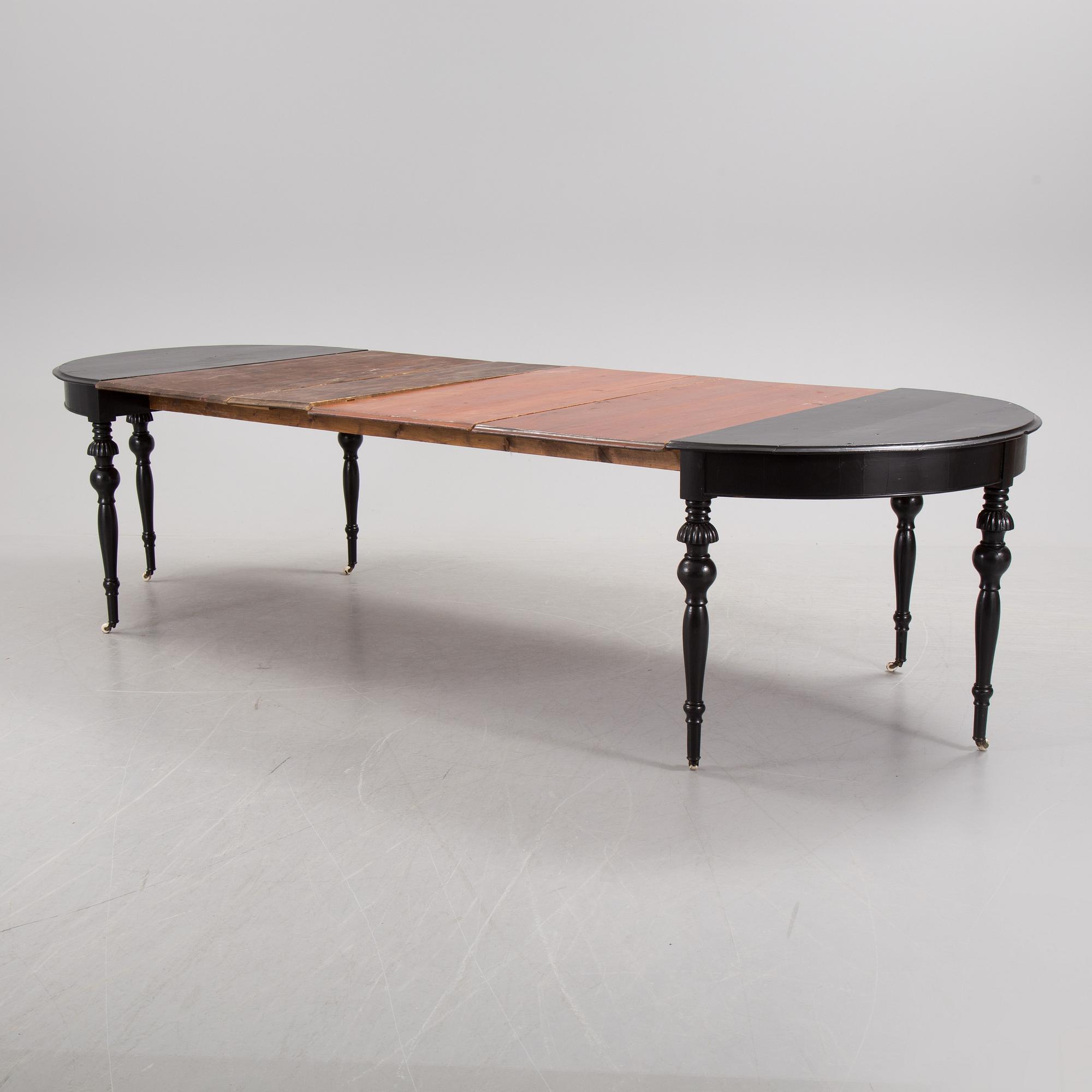 A mid 19th century dinner table.