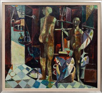 GERHARD NORDSTRÖM, olja på duk. Signerad, 1950-tal.