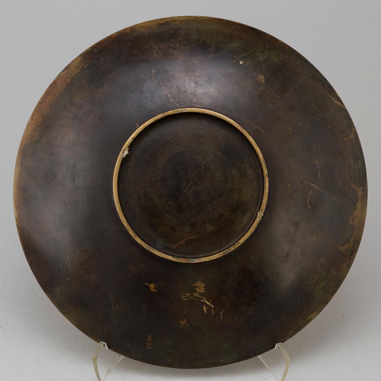 JUST ANDERSEN, a bronze plate from the first half of the 20th century.
