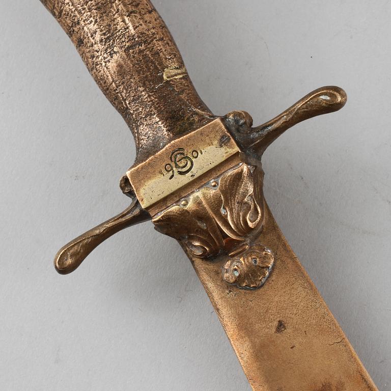 OTTO STRANDMAN, brevkniv, signerad OS och daterad 1901.