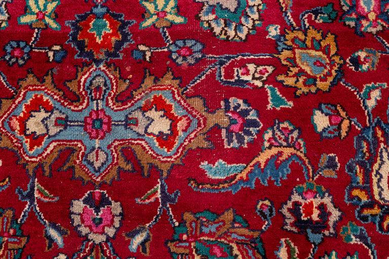 Carpet, Meshed, approximately 370 x 238 cm.