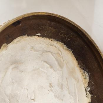 Figurgrupper, ett par, efter Joseph Gott, troligen England, sent 1800-tal.