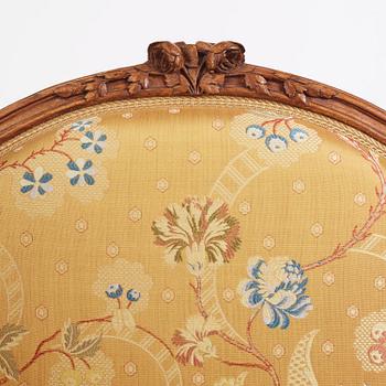 A pair of Louis XV fauteuils by Georges Jacob (master in Paris 1765-1814).