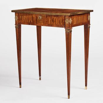 A Gustavian marquetry table by P. Rundgren (active 1779-1785), executed in the workshop of G. Iwersson.