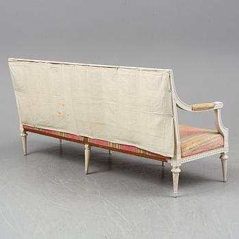 A Gustavian sofa by Johan Hammström (master in Stockholm 1794-1812).