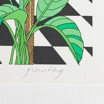 FRANCIS GREENBERG, färgserigrafier, 2 st, signerade.