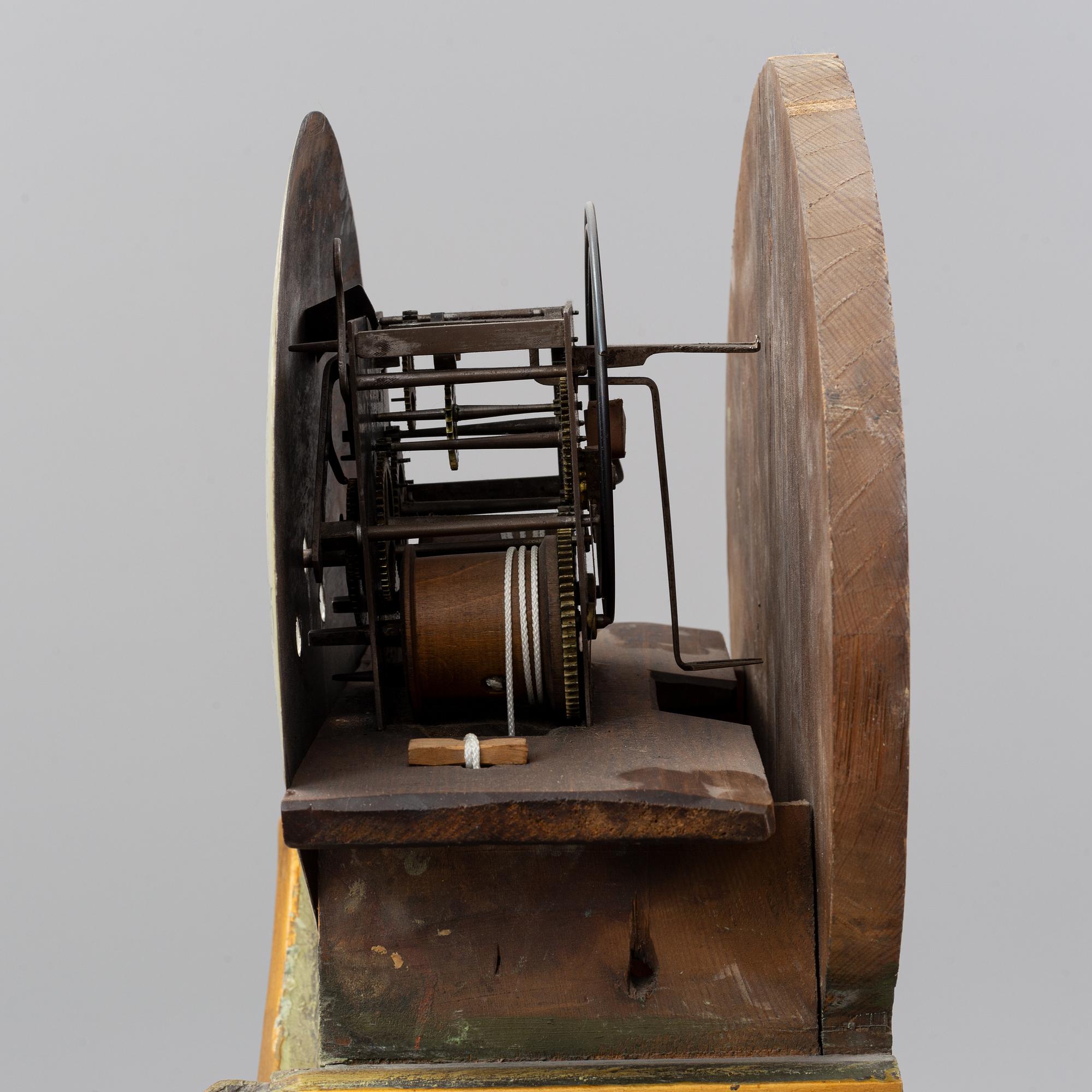 A Swedish longcase clock, first half of the 19th century.
