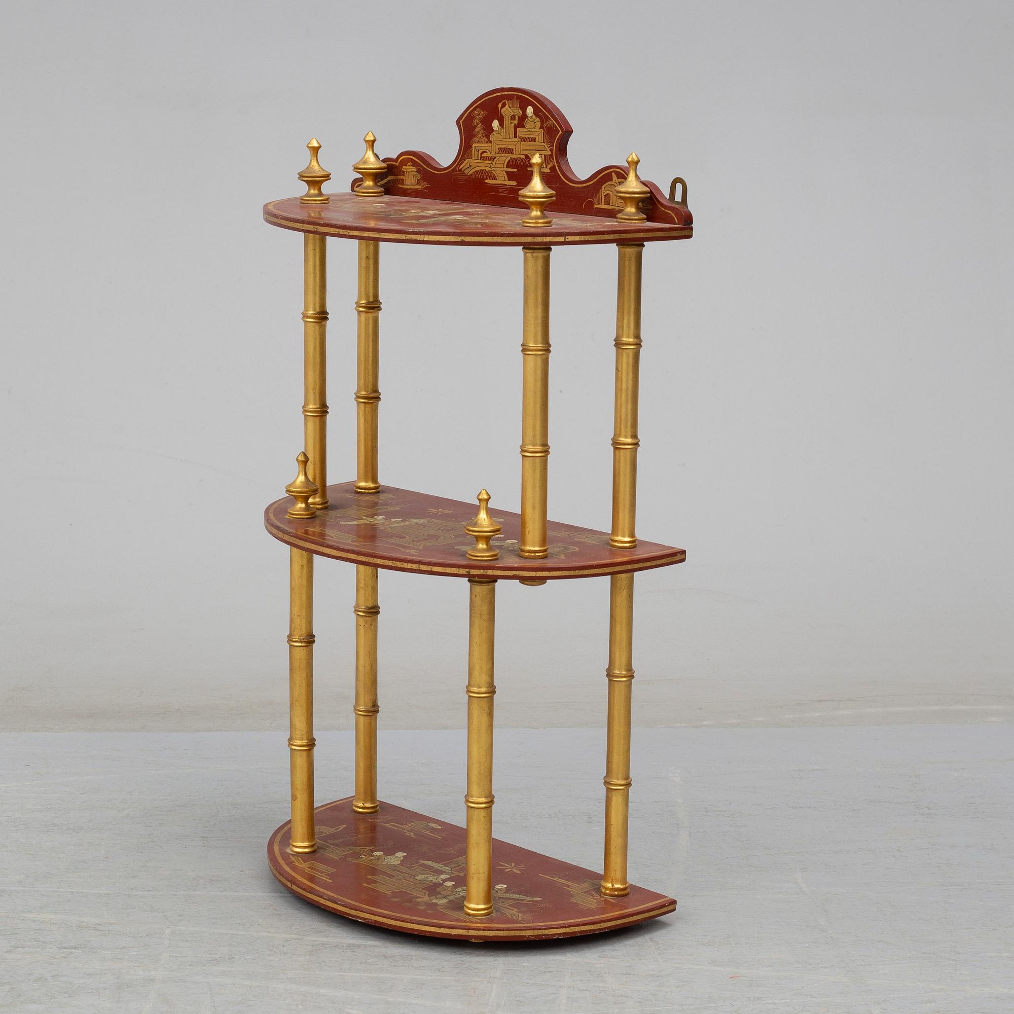 HYLLA, lackerat trä. Kina, 1900-tal.