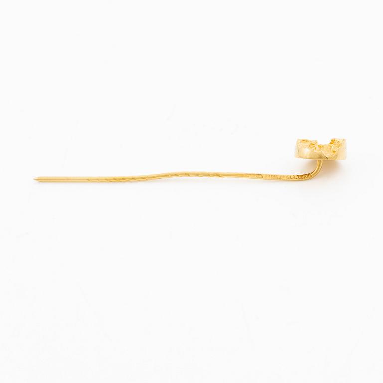 Lapponia, brooch pin, 18K gold.