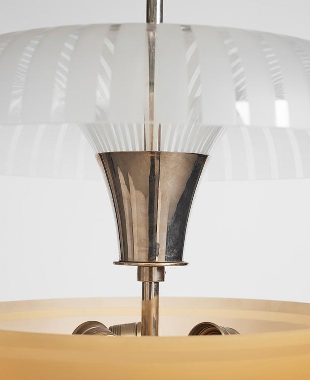 Erik Tidstrand, a ceiling lamp, model "29294", Nordiska Kompaniet 1930s.