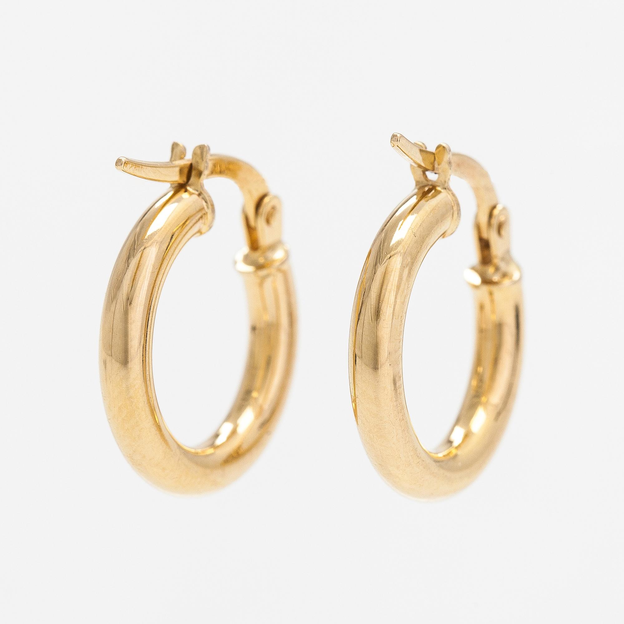 Örhängen, 14K guld. Unoaerre, Italien.