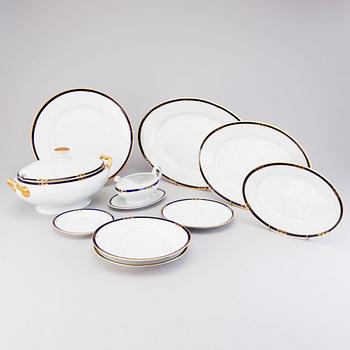 MATSERVIS, 36 delar, porslin, AB-modell, Arabia, Finland 1928-32.