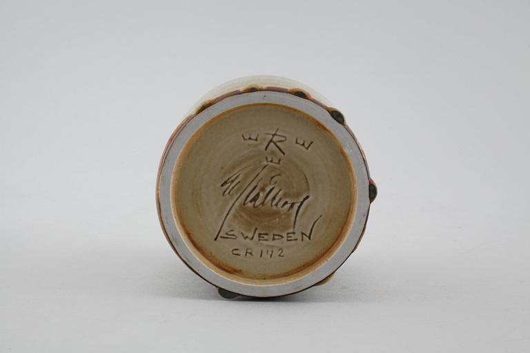 Unique stoneware vase by CARL-HARRY STÅLHANE, Rörstrand, signed, third quarter of the 20th century.