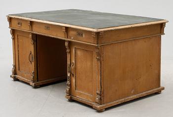 SKRIVBORD, nyrenässans, sent 1800-tal.