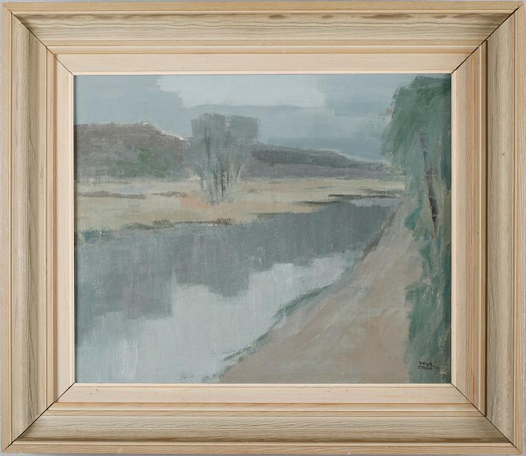 BIRGER STRÅÅT, olja på duk, signerad och daterad 49.