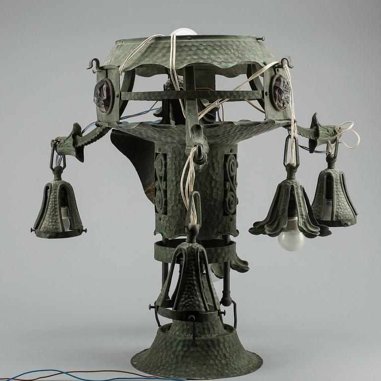 TAKLAMPA, jugendstil, 1900-talets första hälft.