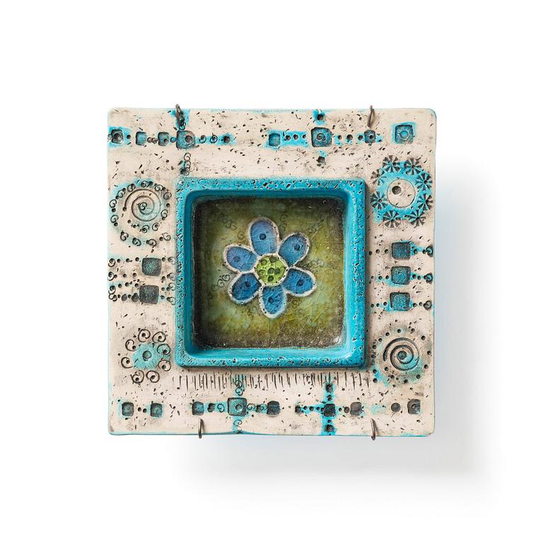 Rut Bryk, a stoneware relief/ dish, Finland ca 1960.