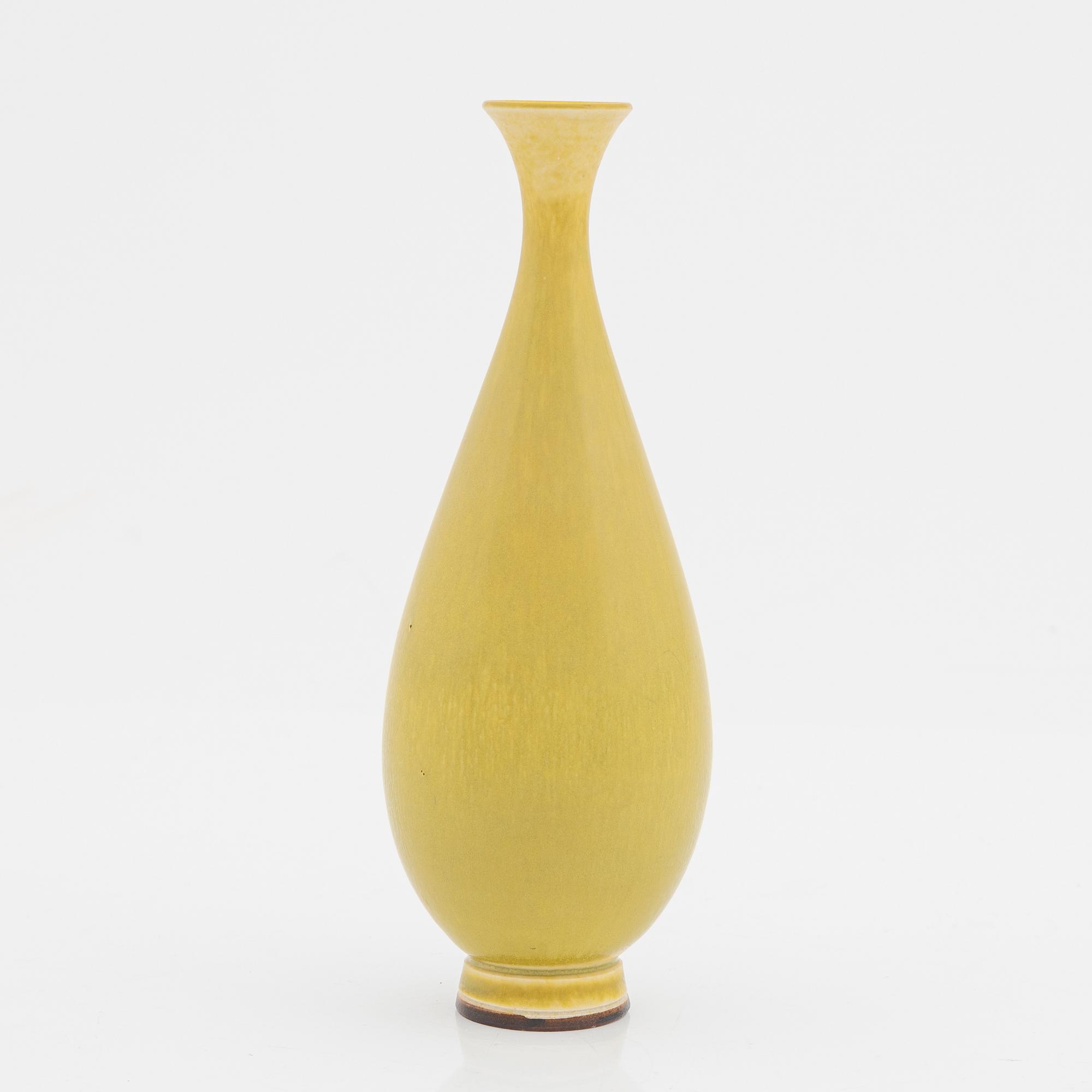 Berndt Friberg, a stoneware vase, Gustavsberg studio, Sweden 1957.