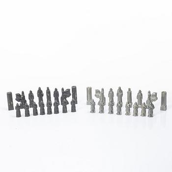 Tore Strindberg, Chess pieces, 32 pcs, Herman Bergmans Gjuteri, Stockholm.