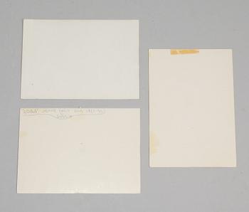 IDOLKORT MED AUTOGRAFER, 3 st, ABBA, 1970-tal.