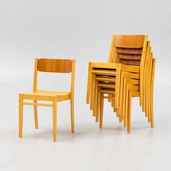 A set of six chairs, Edsbyverken, mid 20th Century.