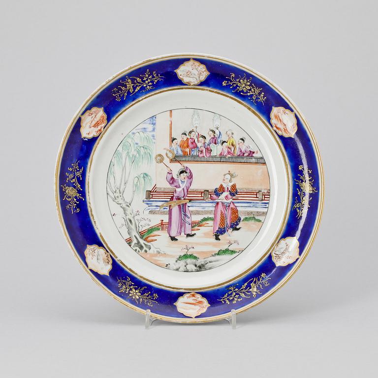 FAT, porslin, Qianlong, Kina sent 1700-tal.