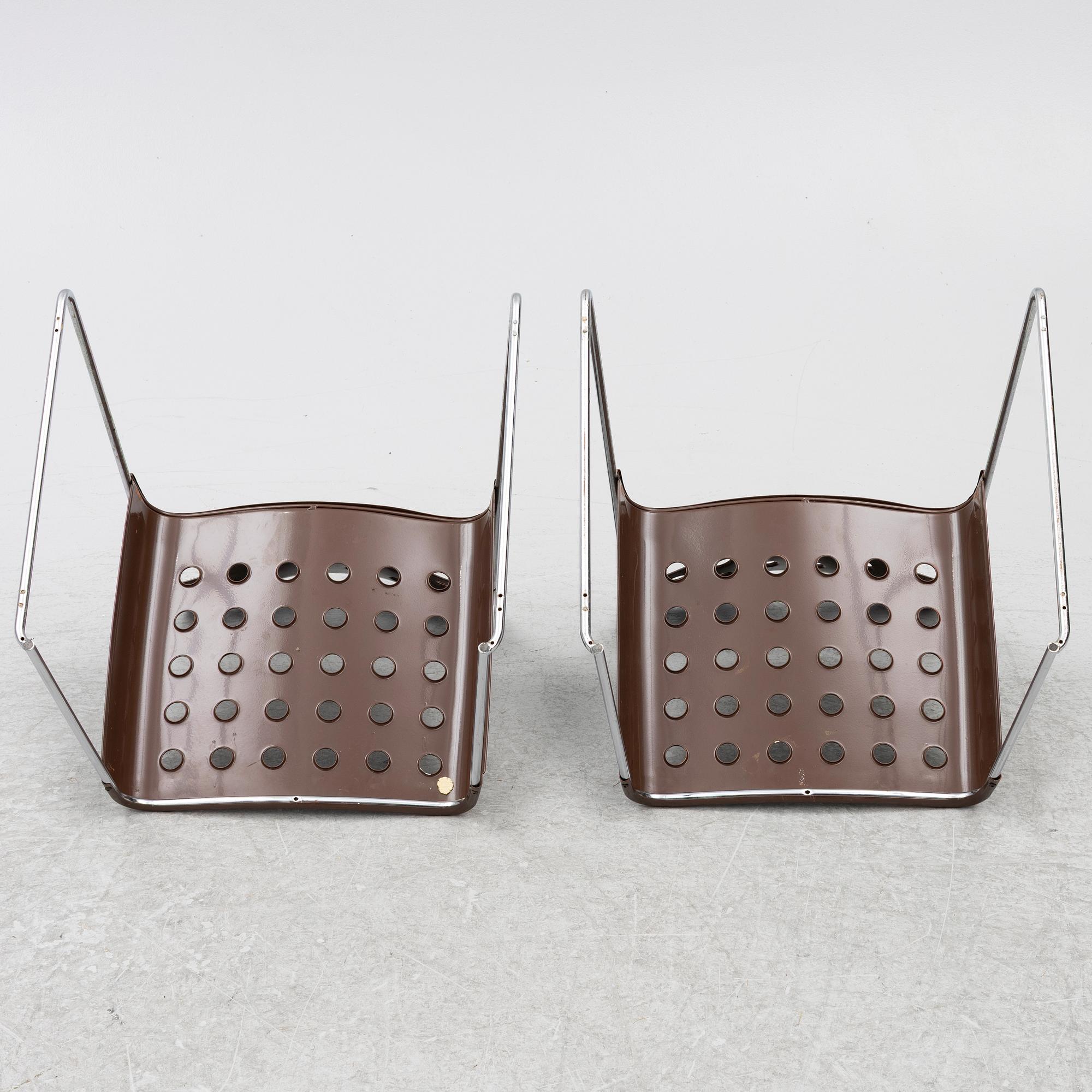 Rodney Kinsman, stolar, 5 st, "Omstak Chair", Bieffeplast, Italien, 1970-tal.