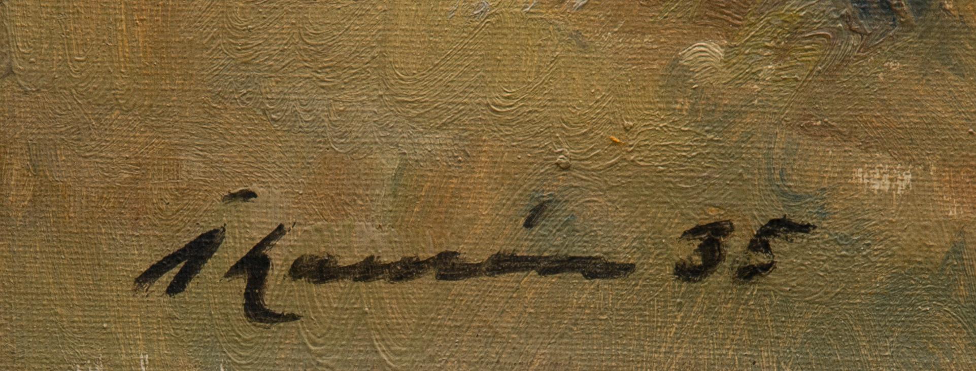 PER ÅKE LAURÉN, öljy kankaalle, signeerattu ja päivätty -35.