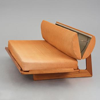 Grete Jalk, A teak sofa/daybed, Poul Jeppesen, Denmark, 1960's/1970's.