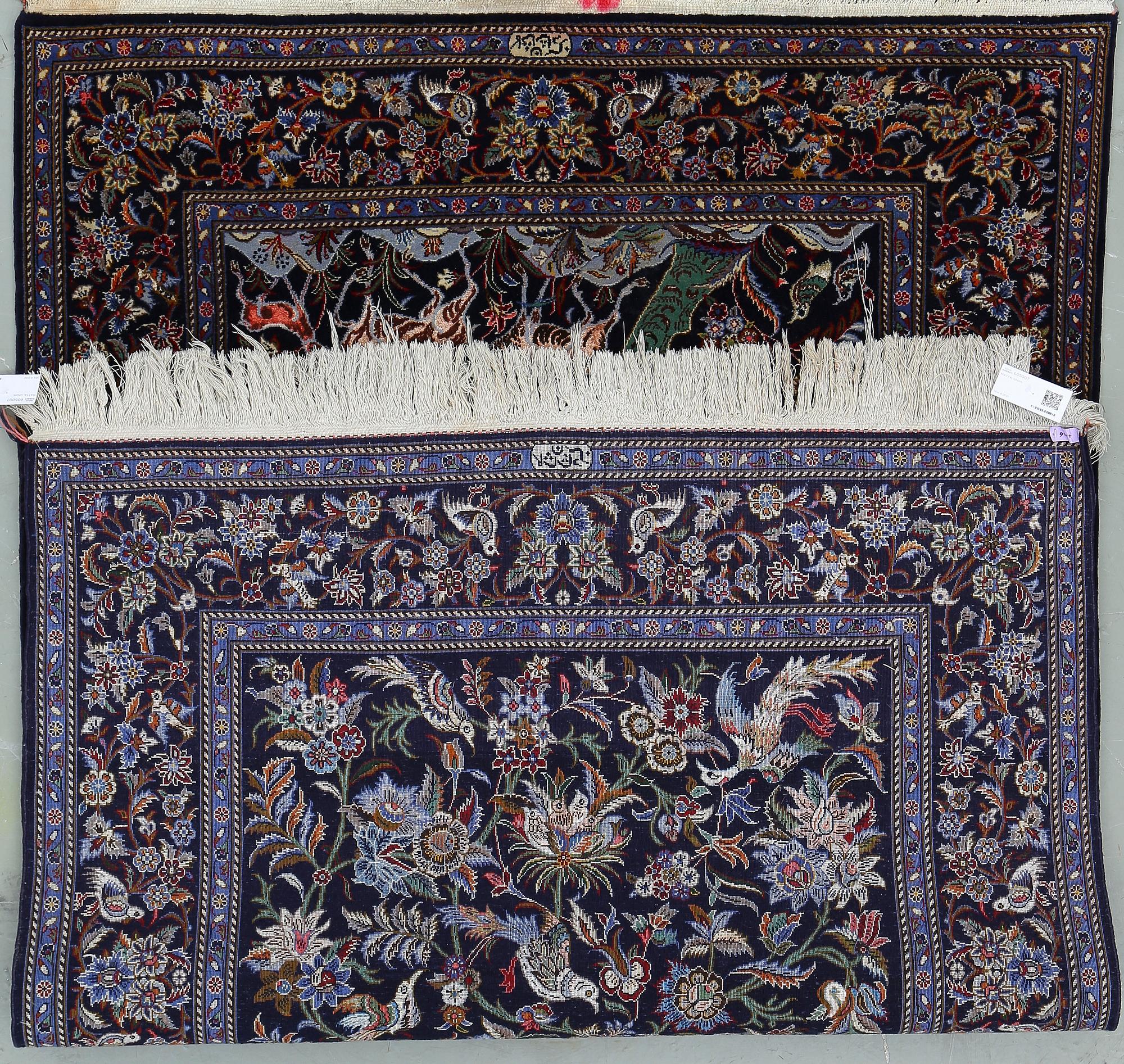 MATTA, Ghom, part silk, ca 210x138 cm.