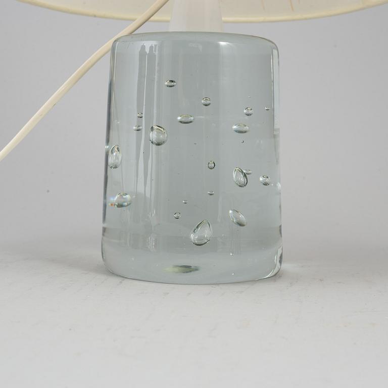 A Swedish Modern glass table lamp, mid 20th Century.