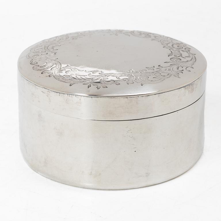 A Swedish silver box, Malmö 1855.