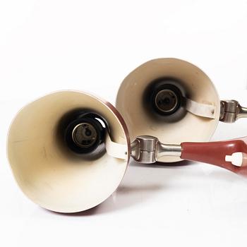 Asea, a pair of wall lamps model "E2928", 1950s.