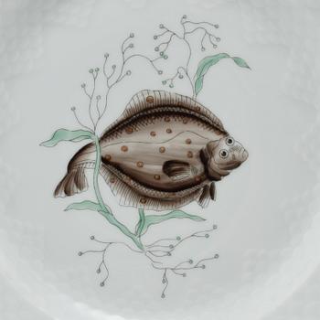 FISKTALLRIKAR, 12 st, Bing & Gröndahl, 1900-talets andra hälft.