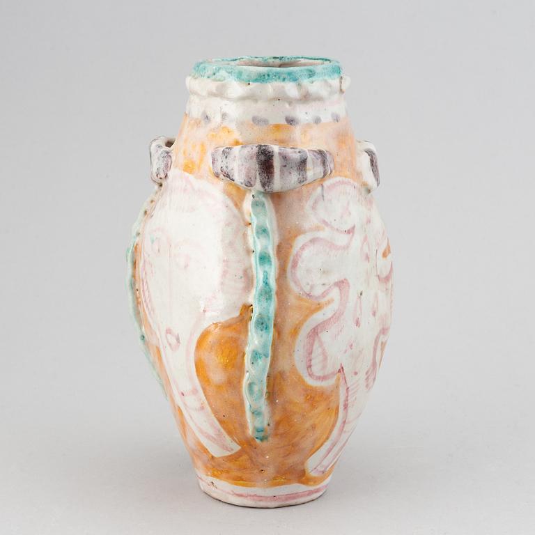 Salvatore Procida, a glazed ceramic vase, Italy 1950's.