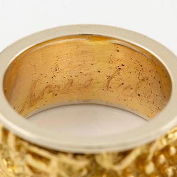 Arnaldo Pomodoro, ring, 18K guld.