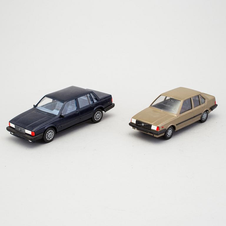 A lot of six toy cars by Tekno and Ståhlberg, Denmark and Finland second half of the 20th century.