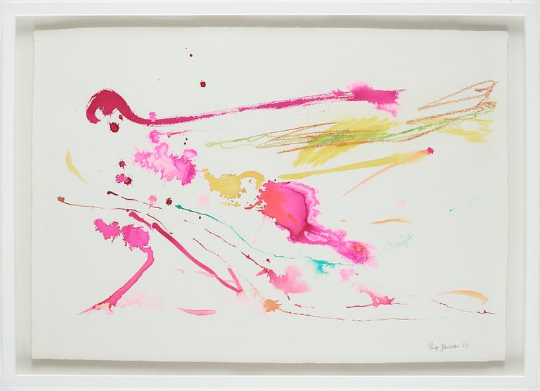 Rune Jansson, watercolour, signed and dated -88.