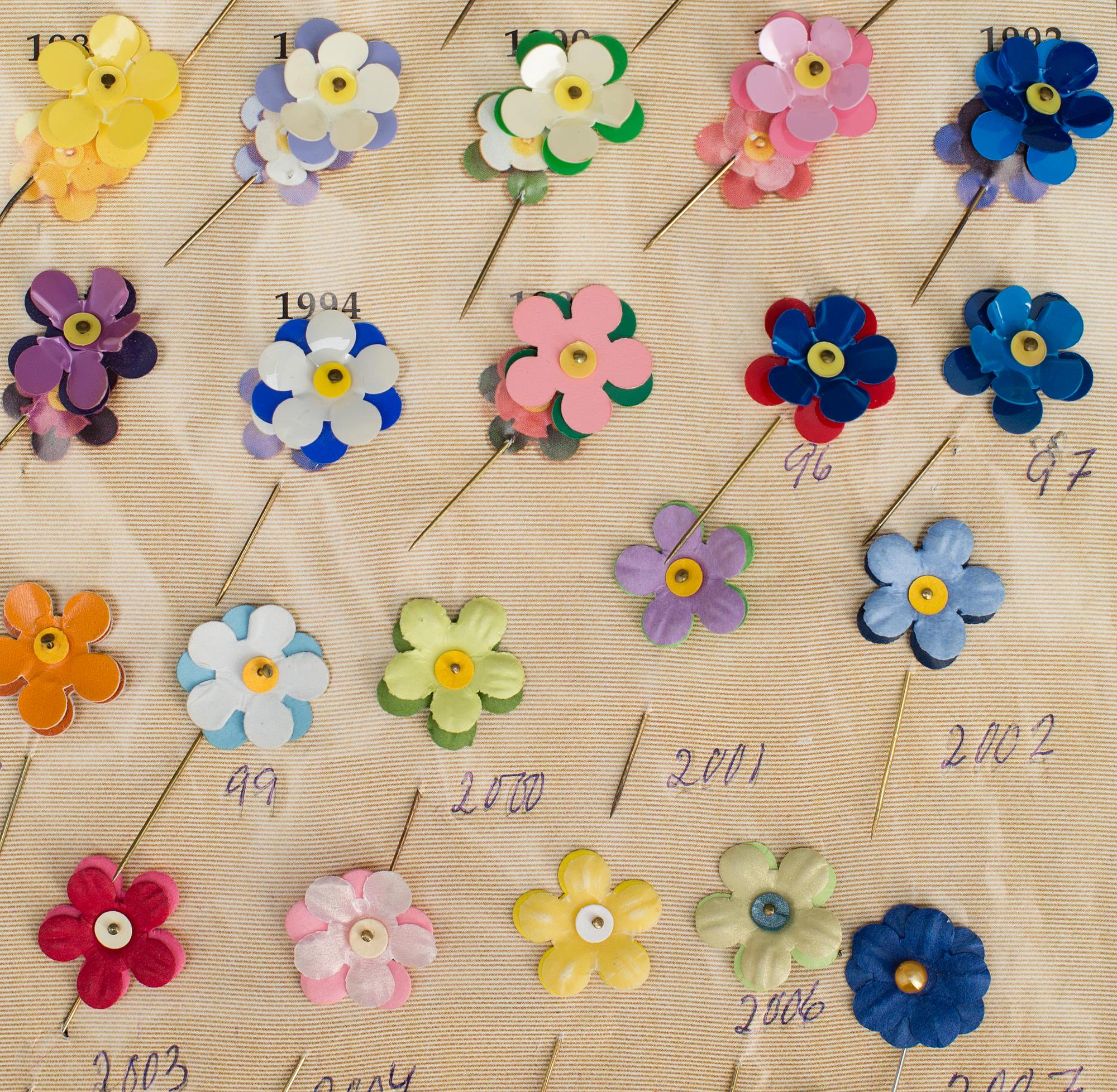 SAMLING MAJBLOMMOR, 70+28 +4+1 st, 1900-2000-tal.